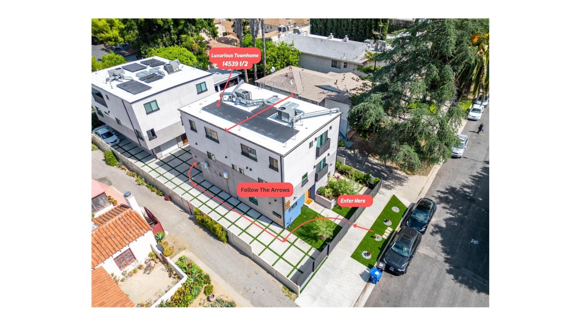Luxurious Townhome W/3 Master Suites Gated Parking Los Angeles Exterior foto